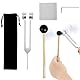 128HZ Standard Stimmgabel, 128 Hz, mit Silikonhammer und Tasche, für DNA-Reparatur, Heilung, Klangtherapie, Aluminiumlegierung, Diagnose-Stimmgabel, für Chakra-Hammerball-Diagnose