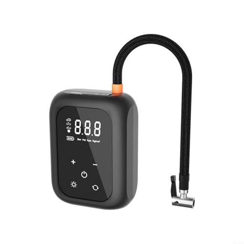 JGmotorfi Compresor de aire digital de 150 PSI, inflador de neumáticos portátil con pantalla LCD, multimodo, carga USB preestablecida para coche, motocicleta y bicicleta