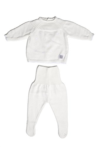 Jersey e ghette in Punto da Bebè, linea: Oceano Minutus beige 62 cm 