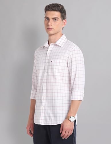 Image of AD by Arvind Tartan Check Cotton Summer Shirt
