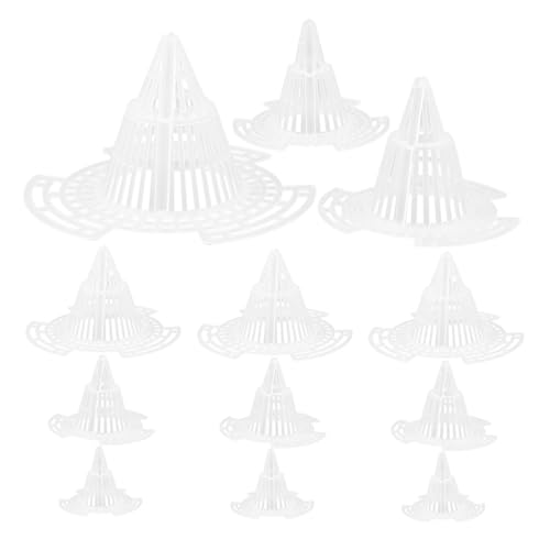 KONTONTY 30 Piezas Tapas de Malla para Macetas Drenaje Plástica Cónica para Bonsáis Almohadillas de Fondo Transpirables para Evitar Pérdida de Tierra Plantas de Interior y Jardines Balcón