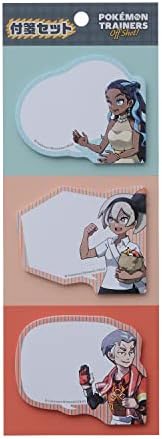 Amazon Co Jp ポケモンセンターオリジナル 付箋セット Pokemon Trainers Off Shot ルリナ サイトウ カブ 文房具 オフィス用品