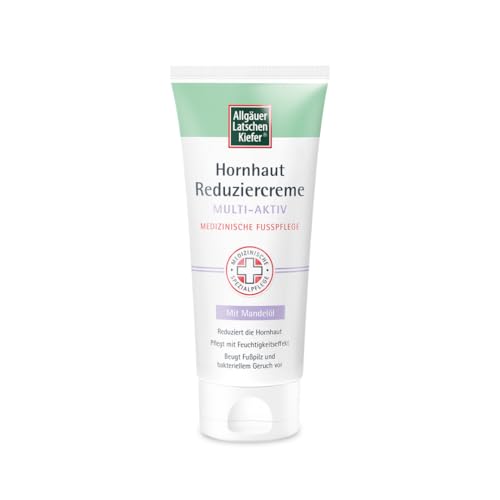 Allgäuer Latschenkiefer Hornhaut Reduziercreme Multi-Aktiv reduziert Hornhaut innerhalb weniger Tage - beugt Fußpilz vor - spendet Feuchtigkeit - medizinische Fußpflege 100 ml