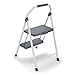 Gorilla Ladders 2-Step Compact Steel Step Stool, 225 lbs. Load Capacity Type II Duty Rating (8ft. Reach Height) GLS-2CS-2