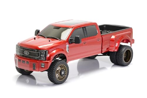 Image of Helidirect CEN Racing 1 /10 RC Crawler - F-450 SD KG1 Wheel Edition 4WD RTR Truck, All-Terrain, Water-Proof for RC Hobbyists, Red Candy Apple