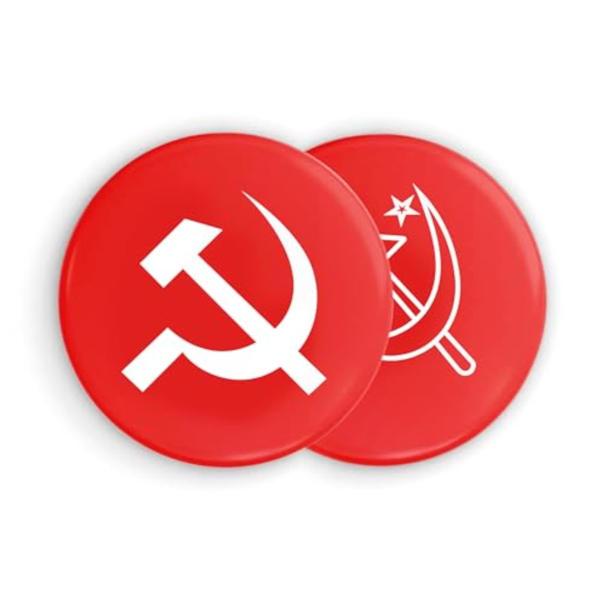 CPI(M) Round Pin Badge Pack of 2