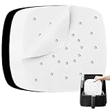 Air Fryer Perforated Parchment Paper Liners (Small to Medium) Compatible with Philips, NuWave Brio, Chefman, Secura, Black Decker +More | Bundle Set of 100 Sheets + Baking Accessories by Infraovens