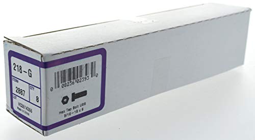 Tornillos de rosca hexagonal mecánicos de 5/16 x 6 pulgadas para ensamblajes, 8 piezas 4