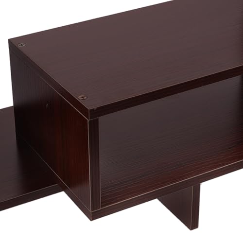 Support de stockage polyvalent bois étagère de bureau design pour magazines - 6