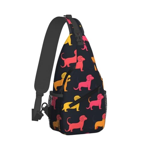 Sac à bandoulière teckel randonnée et voyage léger