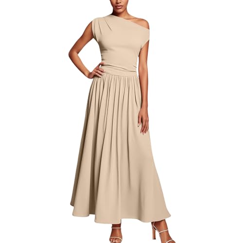 Robe longue décontractée pour femme avec poches en coton léger pour le quotidien