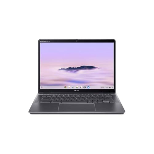 Image of Acer Chromebook Plus Spin 514 CPE594-1N CPE594-1N-5551 14 inch Touchscreen Convertible 2 in 1 Chromebook - WUXGA - 60 Hz - Intel Core 5 120U - 16 GB - 256 GB SSD - English (US) Keyboard - Iron