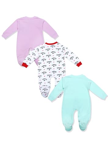 Image of TINYO Boy's Self Design Regular Fit Sleepsuit for Baby Kids