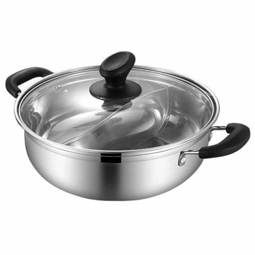 Casserole à induction rapide compartiment divisé pour cuisiner deux plats sans mélanger - 2