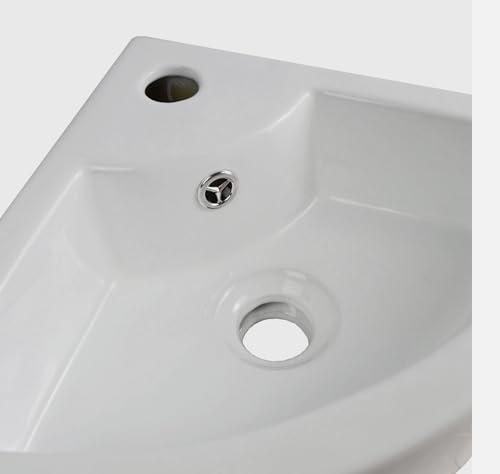 Lavabo d'angle mural idéal pour aménager un studio moderne