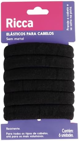 RICCA ELASTICO GROSSO 6 UN BLACK