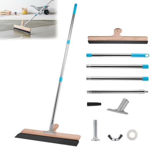 Squeegee for Compensating Compound Großflächenrakel 560mm mit 90-168cm Teleskopstiel Edelstahl Zahnspachtel Stehrakel Standrakel Flächenrakel