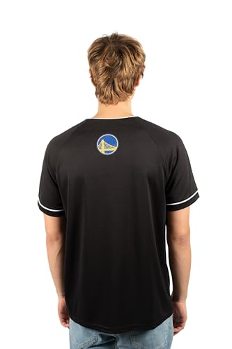 Ultra Game Men's NBA Official Super Soft Button Down Baseball Shirt