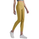 QTJY Eng anliegende Sport-Yogahose für Damen Nude High Waist Damen Jogging Fitnesshose Stretch schnell trocknende Sporthose F XL