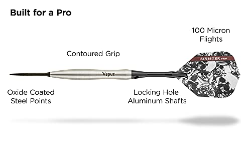 Viper 23-3809-24 By Gld Products Sinister 95% Tungsten Steel Tip Darts thumb #2