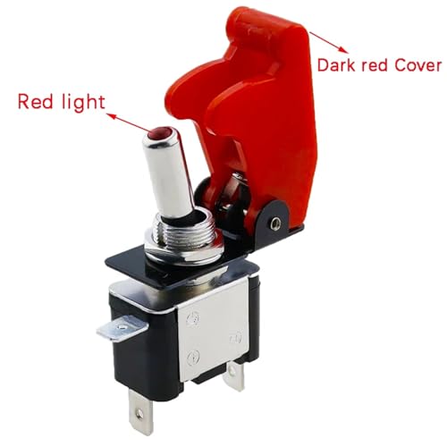 Interruptor led 12v iluminado con cubierta de seguridad para camión 2