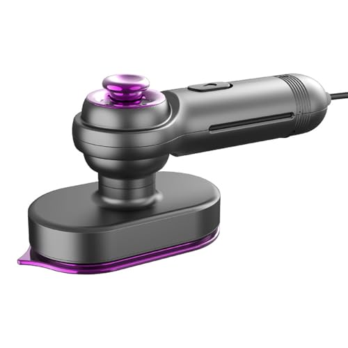 YUHANG Portable Steam Generator Iron,60ml Water Tank,90°Swivel Handle,Wet And Dry Ironing, 20s Fast Preheating,Lightweight And Portable,Can be Used For Business Trips,Travelling (Grey)