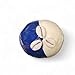Yemaya Ritual Maraca – Handmade Shaker for Orisha, Santeria Ceremonies, and Spiritual Offerings – Blue & White Beaded Instrument