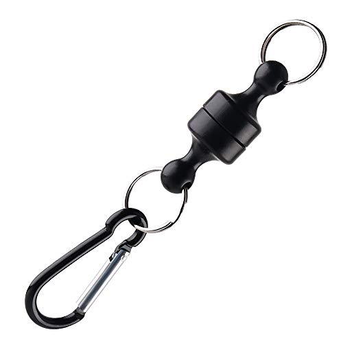 Homesen Suporte de liberação de ferramenta magnética de pesca Retrator de pesca com mosca clipe de l
