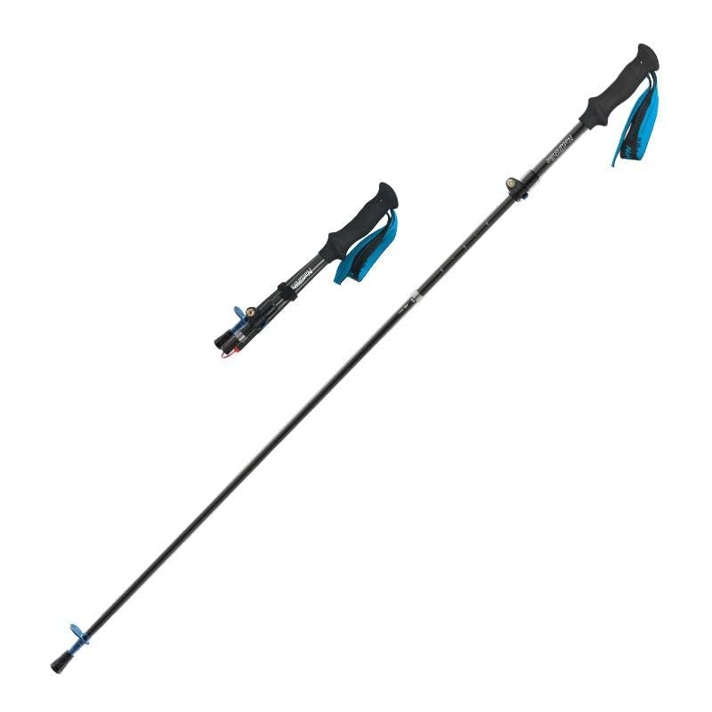 Naturehike Outdoor ST07 - Bastón de senderismo de fibra de carbono de 5 nodos ultraligero