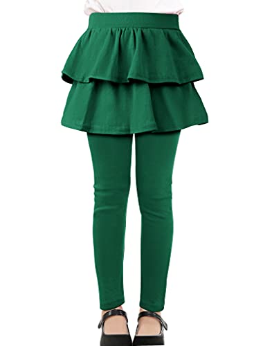 Image of KEREDA Girls Leggings Ruffle Skirt School Uniform Pants Kids Clothes