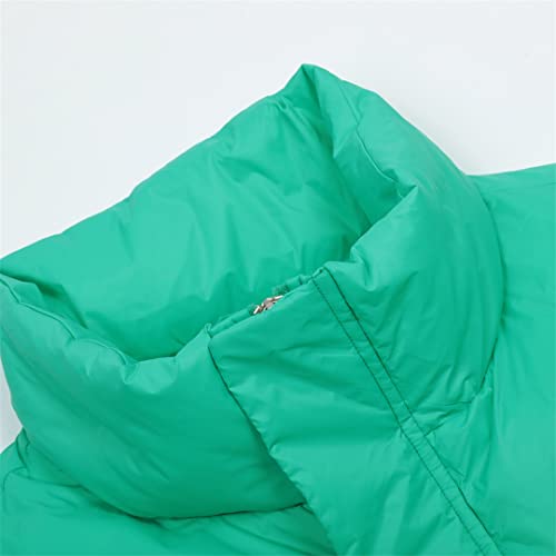 Veste en duvet rétro homme blanc L : le blouson col montant élégant