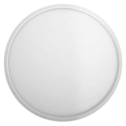 Lámpara de techo Taloya Moon 36 W, de plástico, color blanco, luz blanca diurna