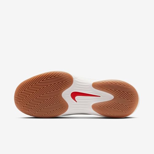 Nike Nike Vapor 12 Women's Hard Court Tennis Shoes (FV5554-101, Summit White/Phantom/Gum Medium Brown/Binary Blue) Size 8