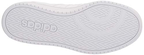 Adidas Womens Hoops 2.0 Sneaker, White/White/Grey, 10 Us #TOP3