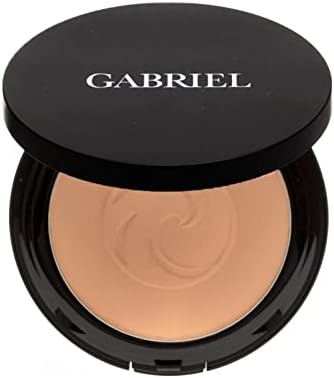Gabriel Cosmetics Dual Powder Foundation (Tan Beige - Tan to Dark/Cool Undertones), Natural Pressed Mineral Powder, Paraben Free, Vegan, Gluten-free, Cruelty-free, Non GMO, enhanced with Sea Fennel, .32 oz.