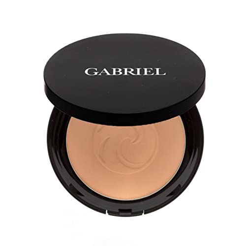 Gabriel Cosmetics Dual Powder Foundation (Tan Beige - Tan To Dark/Cool Undertones), Natural Pressed Mineral Powder, Paraben Free, Vegan, Gluten-Free, Cruelty-Free, Non Gmo, Enhanced With Sea Fennel, .32 Oz. #TOP2