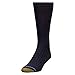 GOLDTOE Men's Windsor Wool Crew Dress Socks, 3-Pairs, Navy, Large