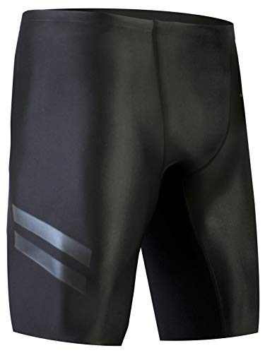 Onvous Boy's Raven Swim Jammer | Racing & Training Black Swimsuit | Fast, Flexible, & Comfortable | Sizes: 20-28