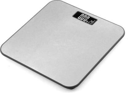 AmtiQ Digital Metal Personal Body Personal Body Weighing Scale Machine for Home (Transparent)