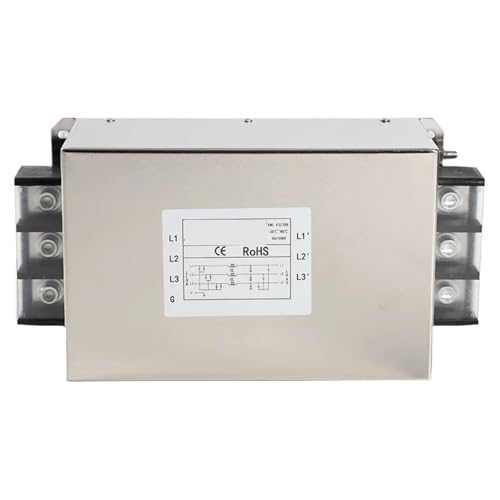Filtro trifásico 380V elimina interferencias eléctricas en terminales CW7B