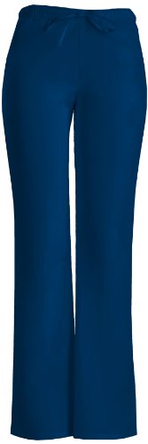 Cherokee Women's Workwear Scrubs Core Stretch Jr. Fit Drawstring Pant, Navy, XX-Small Petite
