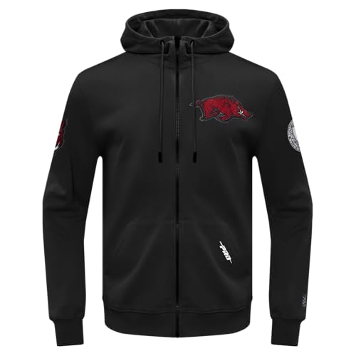 Image of Pro Standard Mens College Classic Chenille Cotton Double Knit Full Zip Hoodie