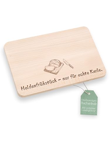 Gift man, breakfast board, personalised man, bread board with engraving, birthday gift man, snack board, adventure (hero breakfast)