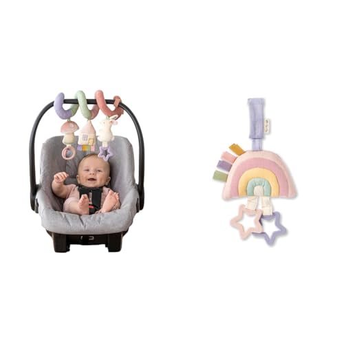Image of Itzy Ritzy Spiral Car Seat & Stroller Activity Toy - Stroller & Car Seat Toys for Ages 0 Months & Bitzy Bespoke Jingle Travel Toy for Stroller, Car Seat or Activity Gym