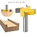 1piece 4 Edge T Type Slotting Router Cutter, Industrial Grade Precision Woodworking Milling Cutting Tool(12.7mm)