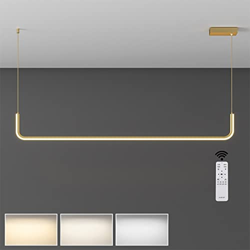 Suspension table à manger LED 120cm pour illuminer vos dîners conviviaux et salons