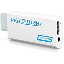Wii to HDMI Converter Wii to HDMI Converter Adapter Wii HDMI Adapter, Wii to HDMI 1080 p 720 p Connector 3.5mm Video and Audio Output - Support All Wii Display Modes White