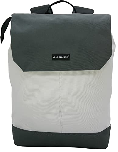 J.Jones - Mochila para mujer, 14 litros, con compartimento para portátil de 15,6 pulgadas, para oficina, escuela, universidad, ocio, gris claro Cover