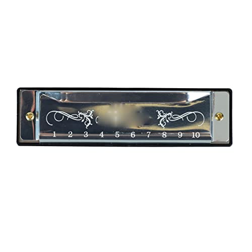 Harmonica 10 Trous, Surface Dure et Lisse 20 Mélodies sans Déformation Orgue à Bouche Standard pour Enfant pour Salle de Classe (Argent) - Les Beatles, Paul McCartney, John Lennon, RIngo Starr, George Harrison Harmonica 10 Trous, Surface Dure et Lisse 20 Mélodies sans Déformation Orgue à Bouche Standard pour Enfant pour Salle de Classe (Argent)