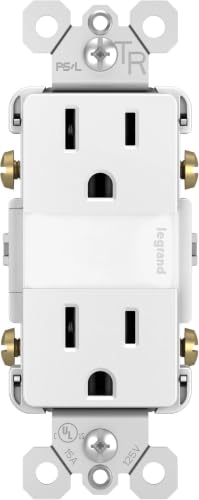 Image of Legrand Radiant Adjustable LED Night Light Outlet,Nightlight Electrical Outlets,Tamper Resistant,Safe for Kids,White,NTL885TRWCC6,(Pack of 6)